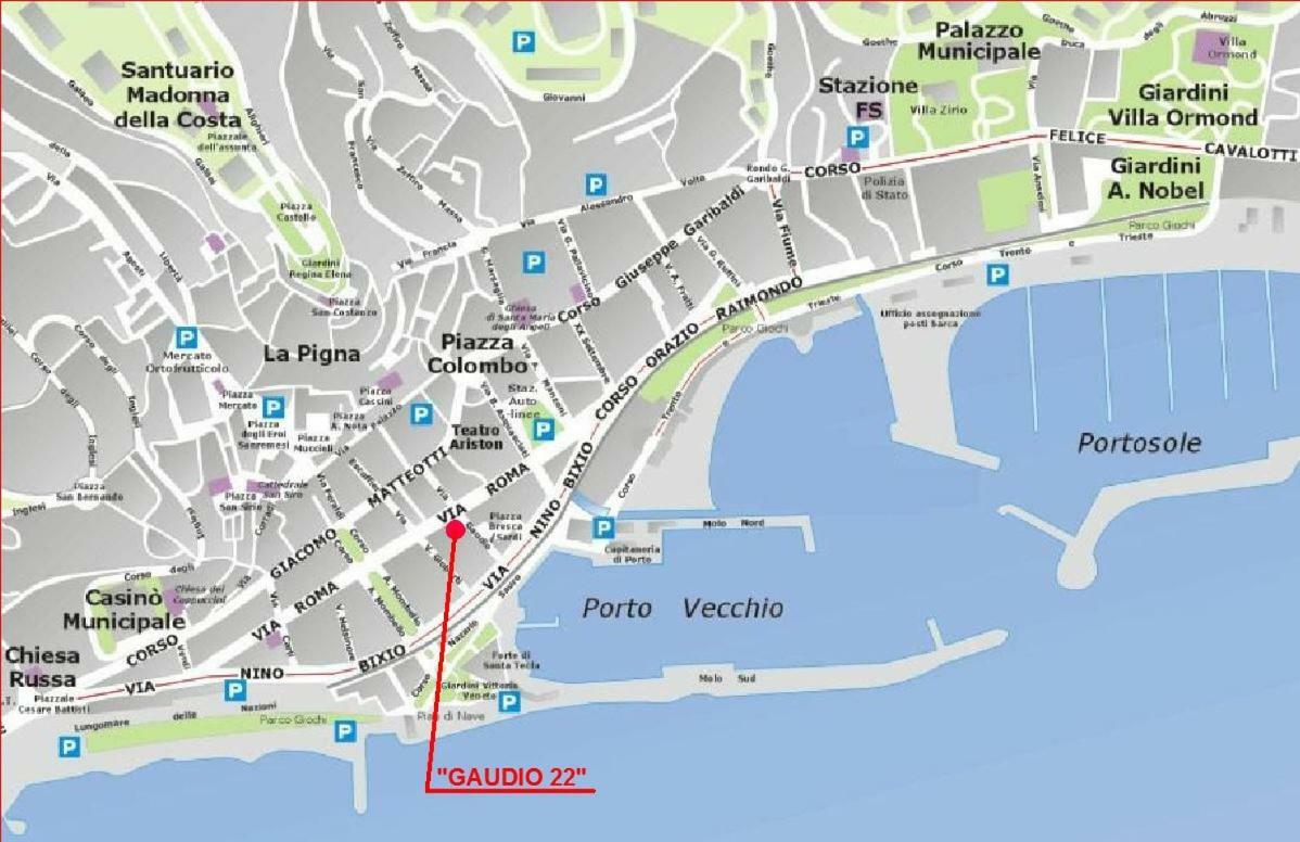 Gaudio 22 Apartment Sanremo Bagian luar foto